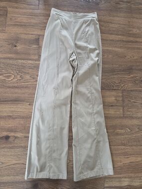 Canvas Apparel Khaki Flare Dress Pant Large